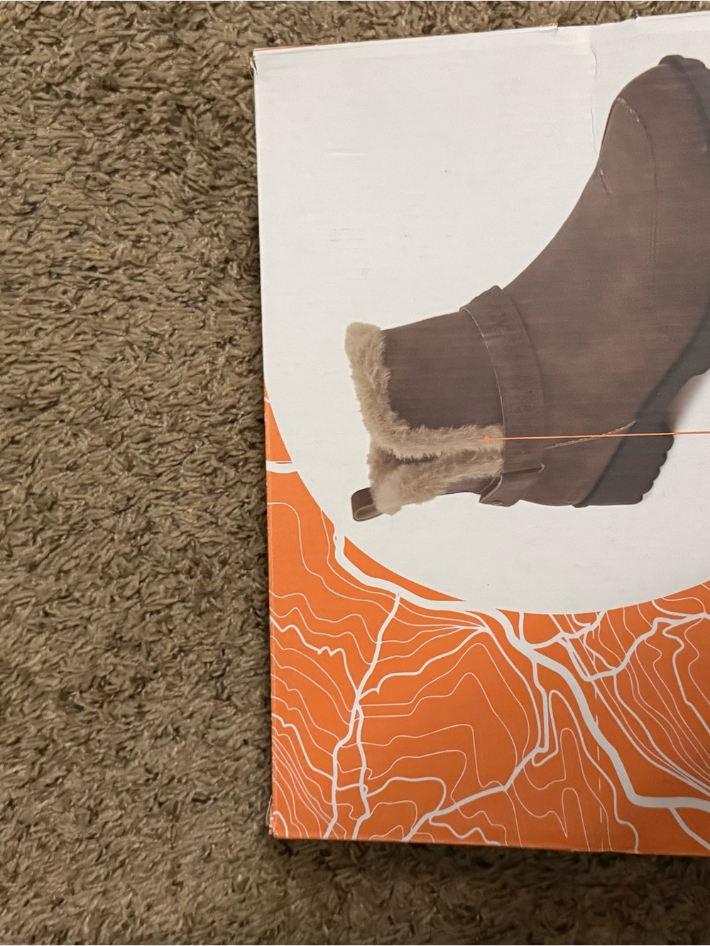 Brown Faux-Fur Trim Winter Boot (Box Image)